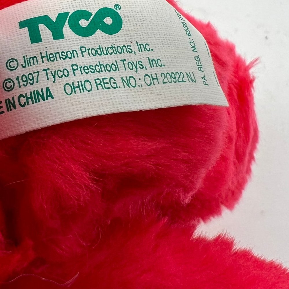 TYCO  Sesame Street Elmo Plush 12" Vintage 1997 Stuffed Animal Christmas Holiday - Picture 6 of 8